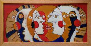 Pintura El Sol y la Luna