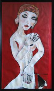 Pintura Mujer navegante